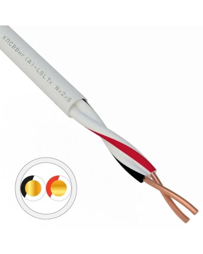КПСВВнг(А)-LSLTx 1х2х1,0 REXANT (01-4872). Кабель для систем передачи данных пониженной пожароопасности c низким дымо- и газовыделением, с низкой токсичностью продуктов горения. Rexant в Набережных Челнах