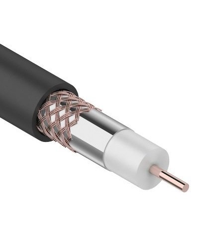 RG-6U+Cu, 75 Ом, Cu/Al/Cu, 64%, 100м. OUTDOOR REXANT (01-2222). Кабель коаксиальный радиочастотный. Rexant в Набережных Челнах