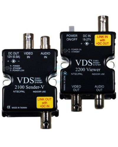 VDS 2100/2200. Удлинитель видео-, аудиосигнала, напряжения питания по коаксиальному кабелю. SC&T в Набережных Челнах