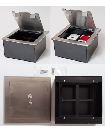 Люк на 4 поста (45х45), из нержавеющей стали, с коробкой, IP40 (300014). Люк. SPL в Набережных Челнах