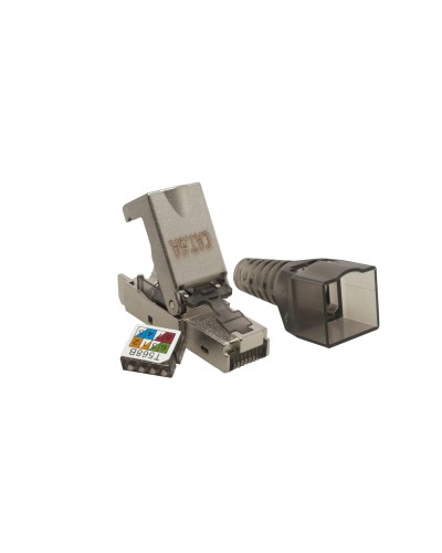 Коннектор 8P8C STP 6A (RJ-45) безынструментальный (10-0240). Разъем RJ-45. SUPRLAN в Набережных Челнах
