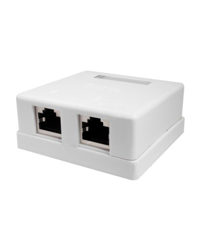 Розетка настенная RJ-45, 8P8C, Cat.5e, 2 порта, FTP (10-0308). Компьютерная розетка. SUPRLAN в Набережных Челнах