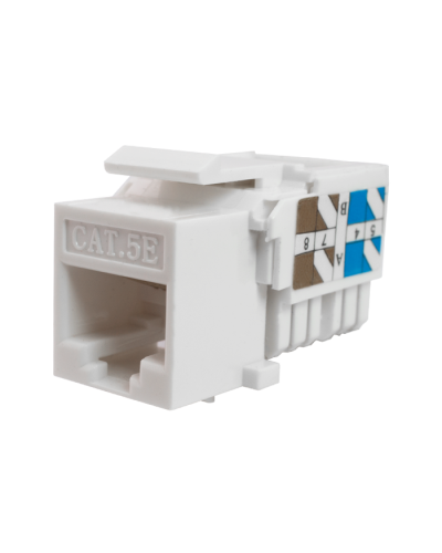 Модуль-вставка Keystone Кат5е, инстр.зад, белый UTP (10-0313): Вставка Keystone Jack RJ-45 в Набережных Челнах