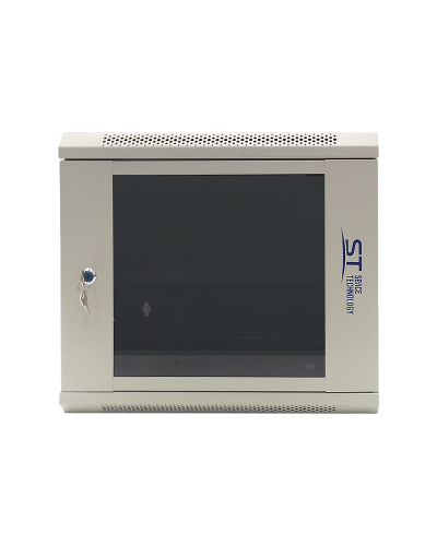 ST-NC9U600 (серый) С ПОЛКОЙ. Шкаф телекоммуникационный 19 настенный 9U. Space Technology в Набережных Челнах