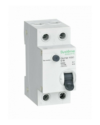 City9 Set 1P+N С 10А 4.5kA 10мА A 230В (C9D51610). Автоматический выключатель дифференциального тока. Systeme Electric в Набережных Челнах