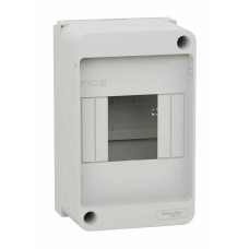 City9 Box XS 4 модуля без дверцы, белый (EZ9EAA104). Щиток модульный. Systeme Electric