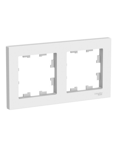 AtlasDesign рамка 2-местная универсальная, белый (ATN000102). Рамка. Systeme Electric в Набережных Челнах