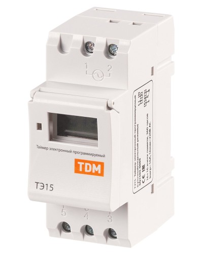 ТЭ15-1мин/7дн-16on/off-16А-DIN TDM (SQ1503-0005). Таймер электронный. TDM ЕLECTRIC в Набережных Челнах