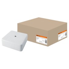 Коробка КР 50х50х20 ОП белая, IP40 (SQ1401-0201). Распаячная коробка. TDM ЕLECTRIC