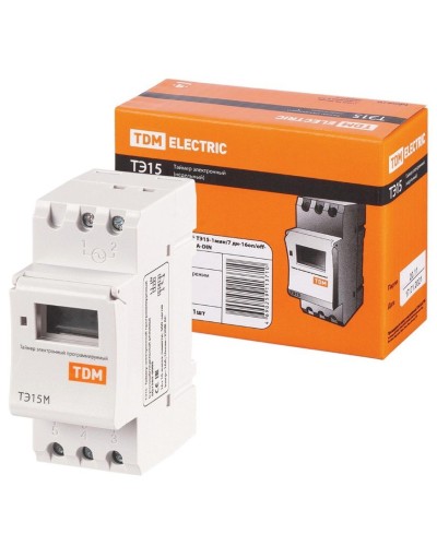 ТЭ15М-1мин/7дн-32on/off-30А-DIN TDM (SQ1503-0037). Таймер электронный. TDM ЕLECTRIC в Набережных Челнах