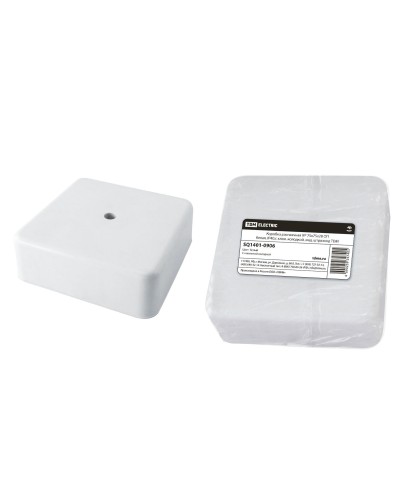 Коробка КР 75х75х28 ОП белая, IP40, с клеммной колодкой (SQ1401-0906). Распаячная коробка. TDM ЕLECTRIC в Набережных Челнах