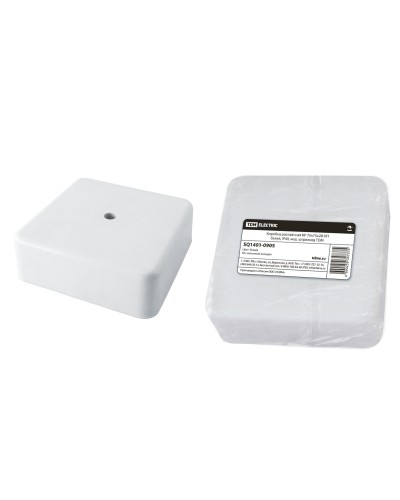 Коробка КР 75х75х28 ОП белая, IP40 (SQ1401-0905). Распаячная коробка. TDM ЕLECTRIC в Набережных Челнах