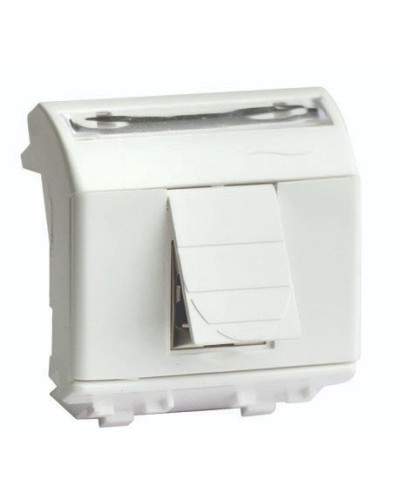 Розетка RJ-45 Brava 2 модуля слоновая кость (75450S): Розетка компьютерная с двумя разъёмами в Набережных Челнах