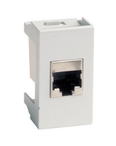 Розетка RJ-45 Viva 1 модуль серая (45138): Розетка компьютерная с одним разъёмом в Набережных Челнах