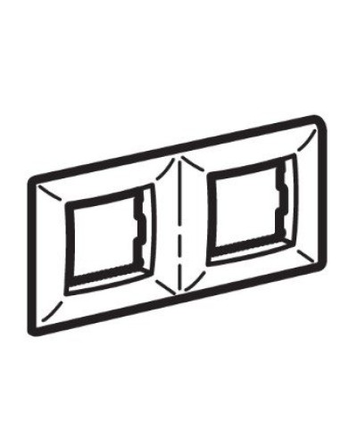 Рамка на 2+2 модуля (двухместная), слоновая кость (75012O): Рамка двухместная, Brava в Набережных Челнах