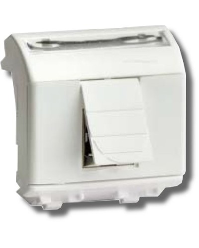 Розетка RJ-45 Brava 2 модуля белая (76450B): Розетка компьютерная с двумя разъёмами в Набережных Челнах