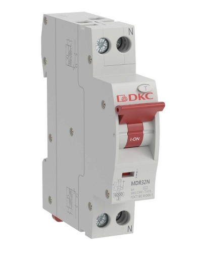 YON max MDR, 1P+N, 30mA, 32A, 6kA, А (MDR32N-1N2C32-A). Компактный автоматический выключатель дифференциального тока. ДКС в Набережных Челнах