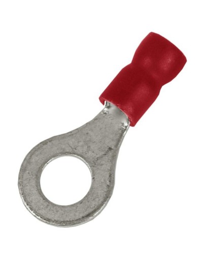 Наконечник НКИ 0,25-1,5 М5 (D5,3мм) с отверстием под винт (100 шт) (2A5P-EE-PVC). Наконечник с отверстием под винт и изолированным фланцем ПВХ. ДКС в Набережных Челнах
