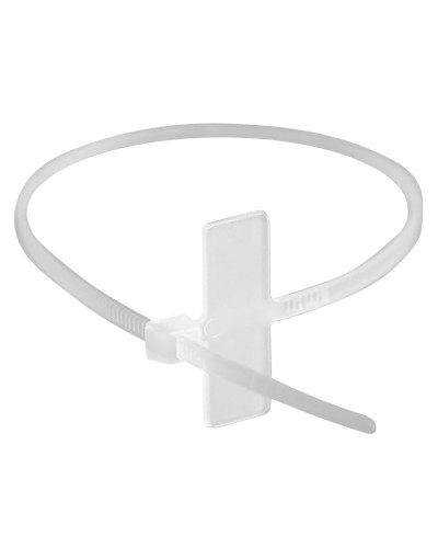 Хомут 2,5x110 белый (100шт) (252110SR-M): Хомут маркировочный, горизонтальная табличка под замком 20x9 в Набережных Челнах