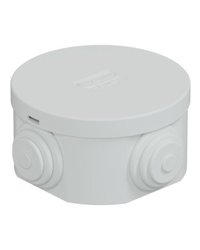 Коробка JBR065 D=65х35, 4 вых., IP44, серая (44004). Коробка монтажная. Экопласт в Набережных Челнах