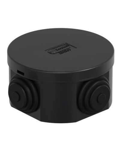 Коробка JBR065 D=65х35, 4 вых., IP44, черная (44004BL-1). Коробка монтажная. Экопласт в Набережных Челнах