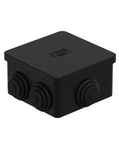 Коробка JBS070 70х70х40, 6 вых., IP44, черная (44056BL-1). Коробка монтажная. Экопласт в Набережных Челнах
