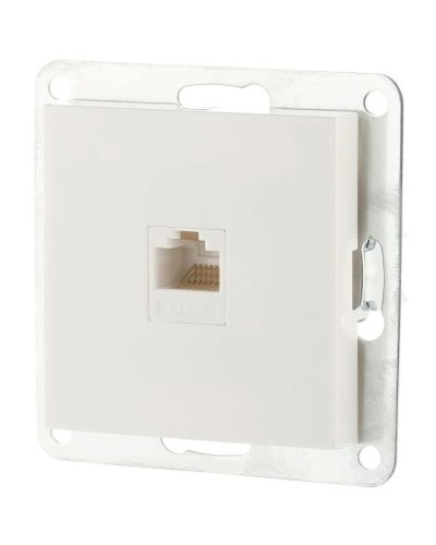 Розетка RJ-45 кат.5е с накладкой, белый LK80 (846104-1). Розетка компьютерная. Экопласт в Набережных Челнах