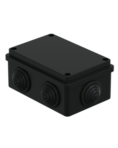 Коробка JBS120 120х80х50, 6 вых., IP55, черная (44008BL-1). Коробка монтажная. Экопласт в Набережных Челнах