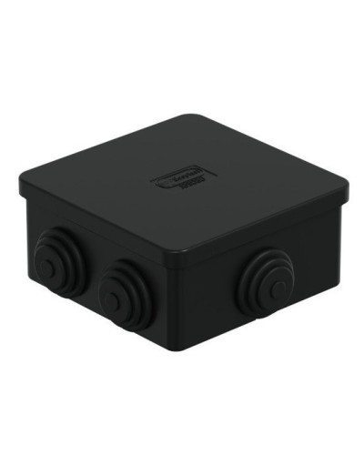 Коробка JBS080 85х85х40, 6 вых, IP44, черная (44006BL-1). Коробка монтажная. Экопласт в Набережных Челнах