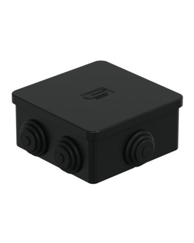 Коробка JBS080 85х85х50, 6 вых., IP44, чёрная (44066BL-1). Коробка монтажная. Экопласт в Набережных Челнах