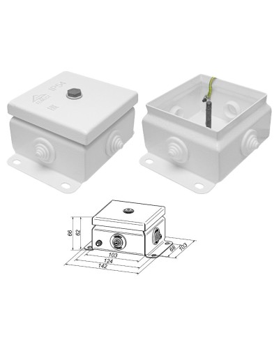 КМ IP55-1010 (без DIN рейки). Коробка монтажная электротехническая. Гефест в Набережных Челнах