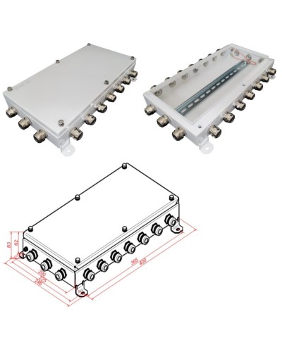 КМ IP66-2040. Коробка монтажная электротехническая. Гефест в Набережных Челнах