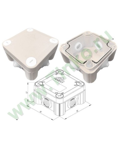 КМ-1010(П)-IP55. Коробка монтажная. Гефест в Набережных Челнах