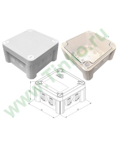 КМ-1212(П)-IP66(БВ). Коробка монтажная. Гефест в Набережных Челнах