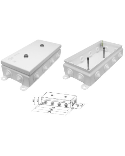 КМ IP55-1224. Коробка монтажная электротехническая. Гефест в Набережных Челнах