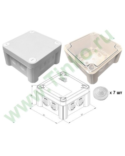 КМ-1212(П)-IP55. Коробка монтажная. Гефест в Набережных Челнах