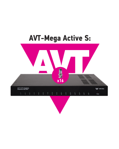 AVT-Mega Active S. 16-ти канальный комплект для передачи AHD/CVI/TVI 5Mp/4Mp/1080p. Инфотех в Набережных Челнах