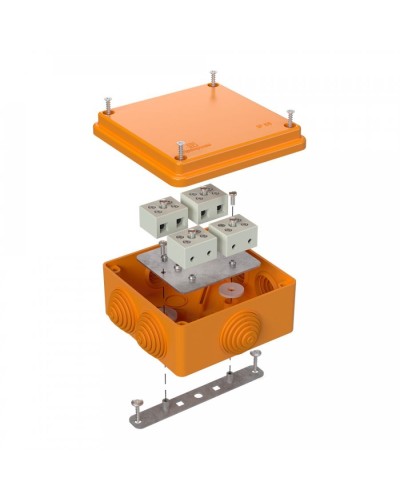 Коробка огнестойкая 100х100х50 для о/п (40-0300-FR6.0-8). Коробка огнестойкая для открытой установки. Промрукав в Набережных Челнах