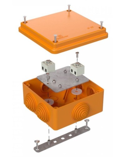 Коробка огнестойкая 100х100х50 (40-0300-FR1.5-4). Коробка огнестойкая для открытой установки. Промрукав в Набережных Челнах