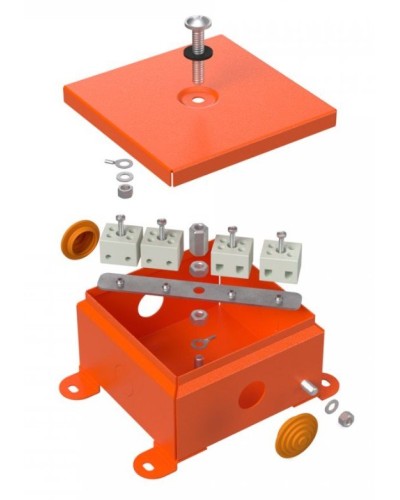 Коробка огнестойкая 110х110х65 (70-0360-FR6.0-8). Коробка огнестойкая для открытой установки. Промрукав в Набережных Челнах