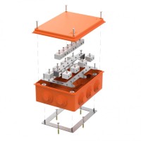 Коробка огнестойкая 200х150х75 для о/п (40-0320-FR10.0-28). Коробка огнестойкая для открытой установки. Промрукав
