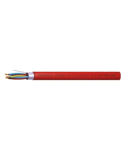 КПСВЭВнг(А)-LS 3х2х0,75 (Спецкабель). Кабель симметричный для систем сигнализации и управления, групповой прокладки, с пониженным дымо- и газовыделением. Спецкабель в Набережных Челнах