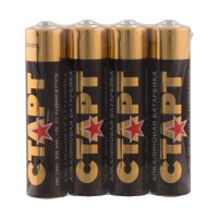 СТАРТ LR03-SH4-BOX (1,5 В, AAA, LR03), упак. 4 шт.. Алкалиновые батарейки. СТАРТ